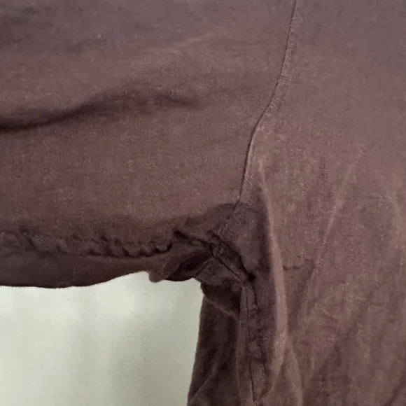 GAP - 100% Linen Brown Button Shirt - Lightweight Summer Casual - Size XL - Picture 6 of 16